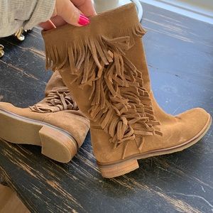 Zara girls suede boots